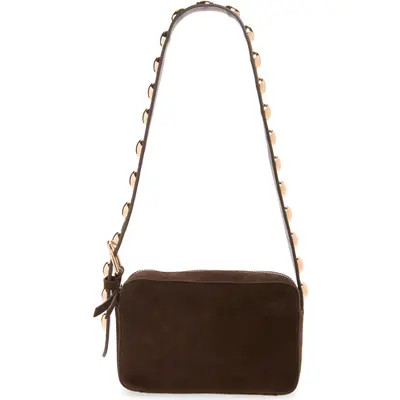 Loeffler Randall Tally Studded Suede Shoulder Bag in Tmoro at Nordstrom | Nordstrom