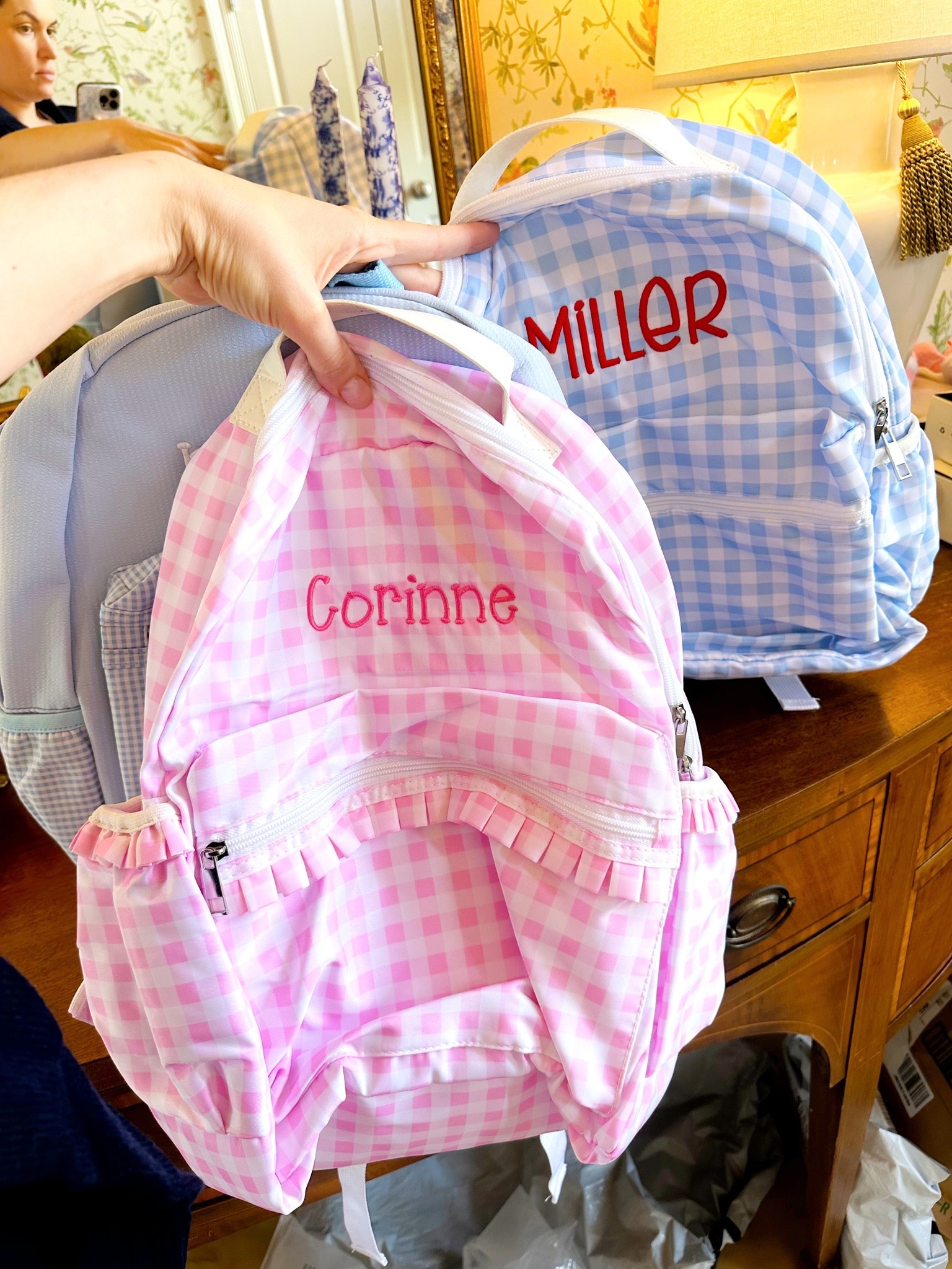 These monogram backpacks are from Amazon if you can believe that! The quality is wonderful for the price and the turnaround time is so quick the perfect backpacks for back to school or to gift to a friend as a fun diaper bag!

#LTKTravel #LTKBaby #LTKKids