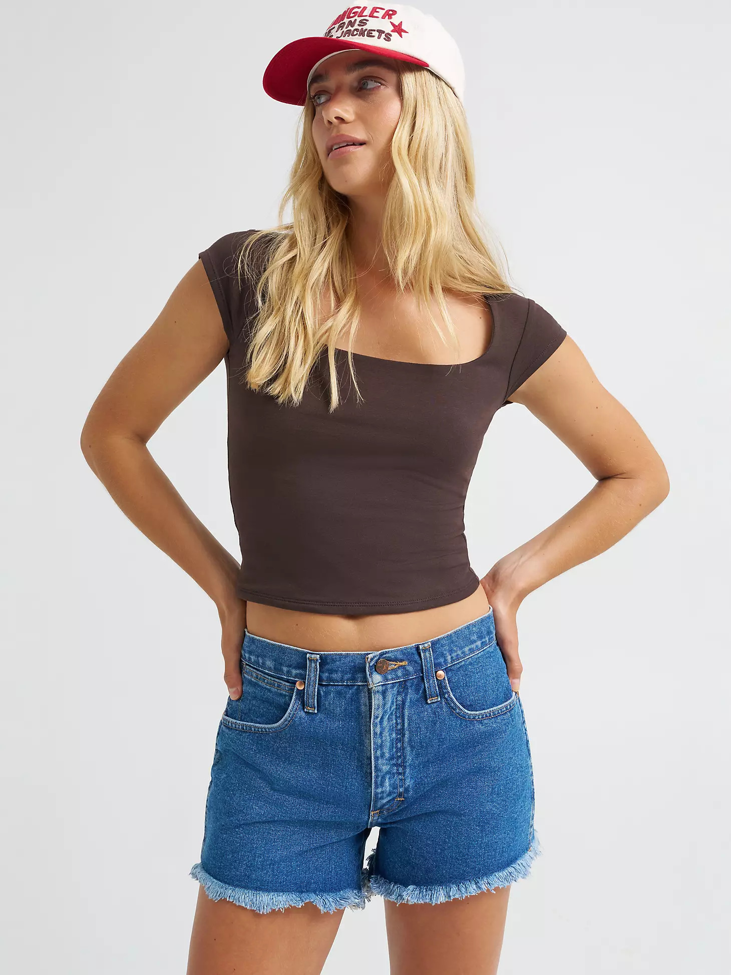 Women's Reworked Short in Dark Stone | Wrangler