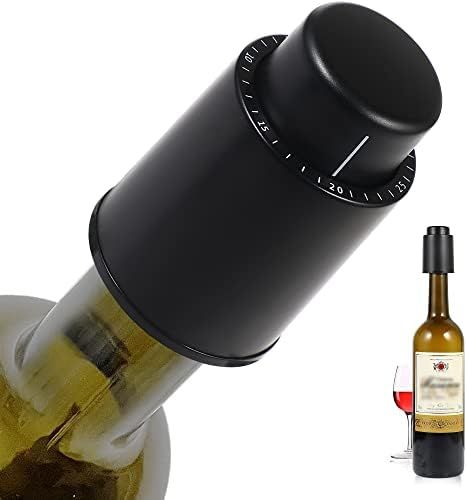 Wine Stopper with Vacuum，Wine Stoppers for Wine Bottles with Time Scale Record,Reusable Silicon... | Amazon (US)