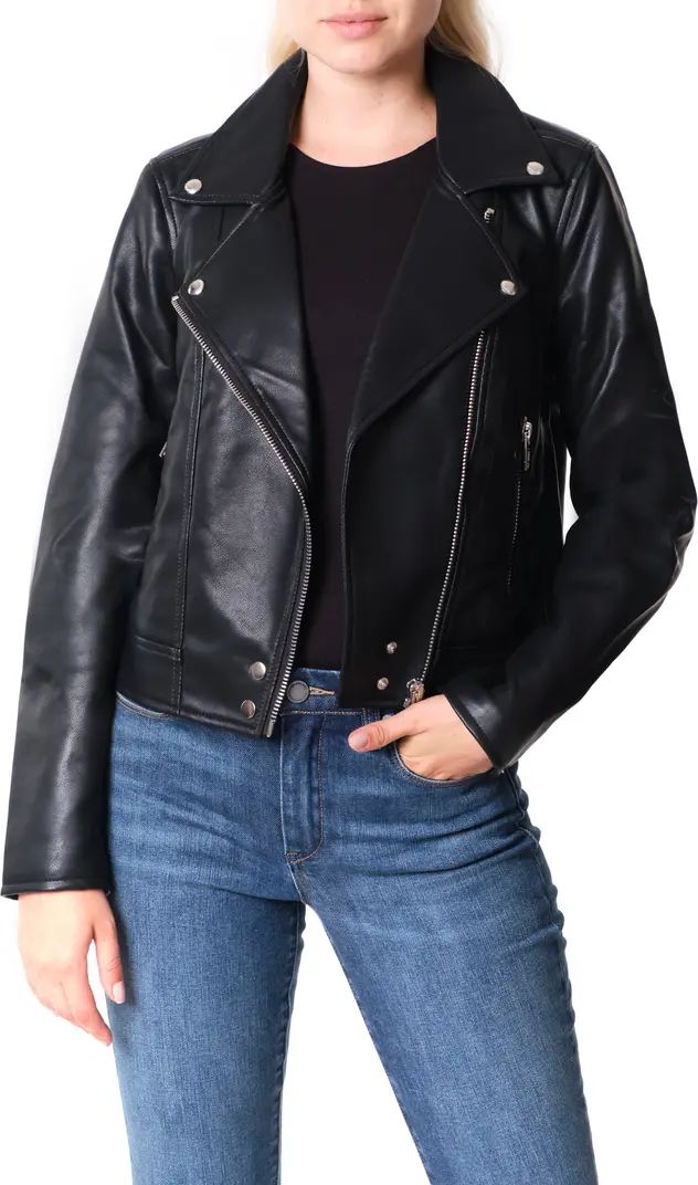 Good Vibes Faux Leather Moto Jacket | Nordstrom Rack