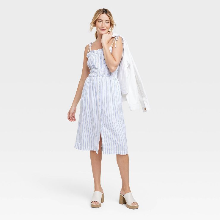 Women's Sleeveless Linen Dress - Universal Thread™ | Target
