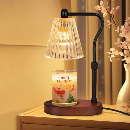 seenlast Candle Warmer Lamp, Electric Candle Light Warmer with Timer Dimmer Adjustable Height, Candle Wax Warmer Lamp for Christmas, Birthday, Coaster Home Decor Gift | Amazon (UK)