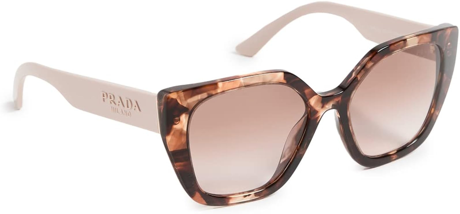 Prada Women's Oversized Angled Cat Eye Sunglasses | Amazon (US)