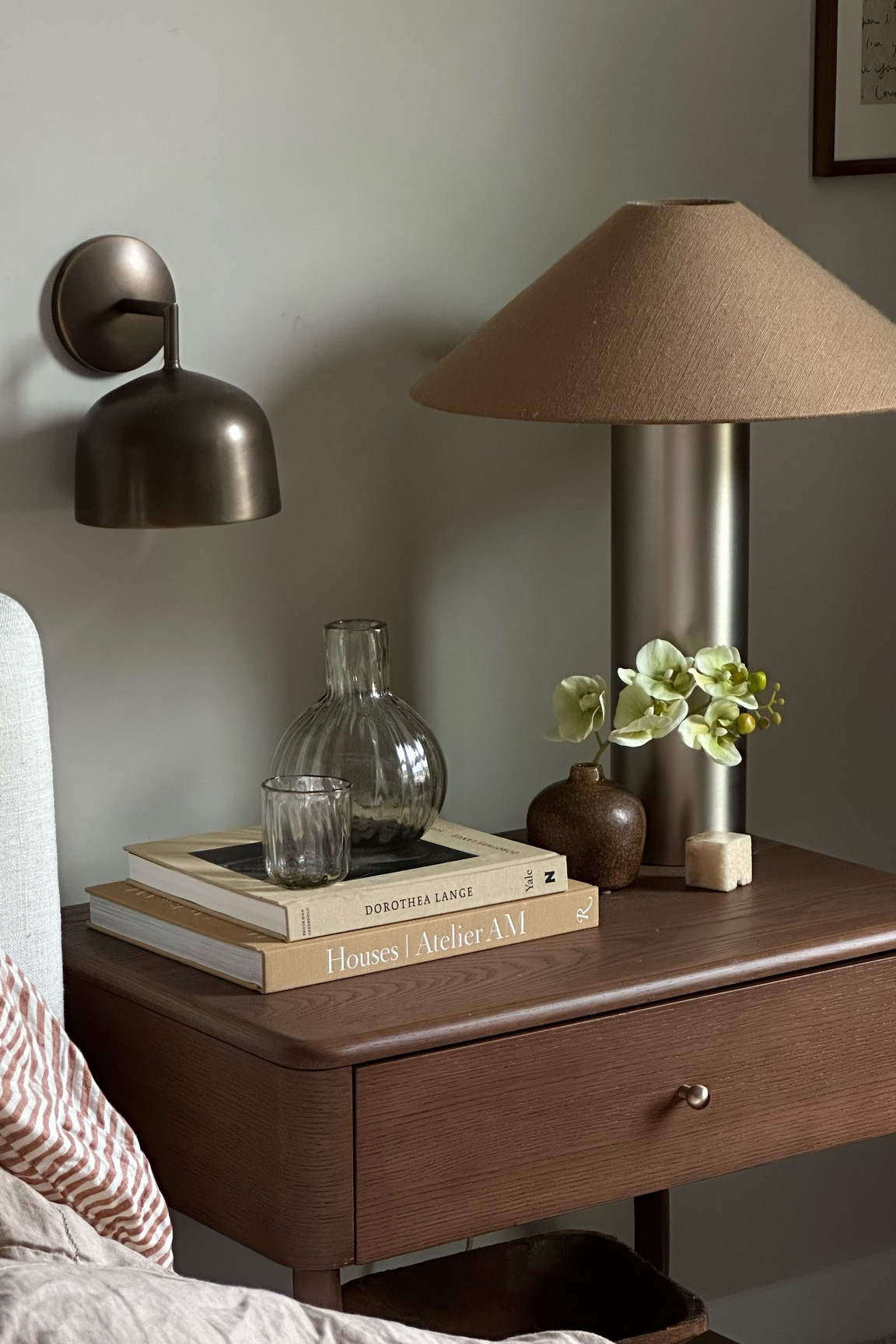 nightstand decor 🤎
bud vase and lamp is Zara home! 

#LTKHome