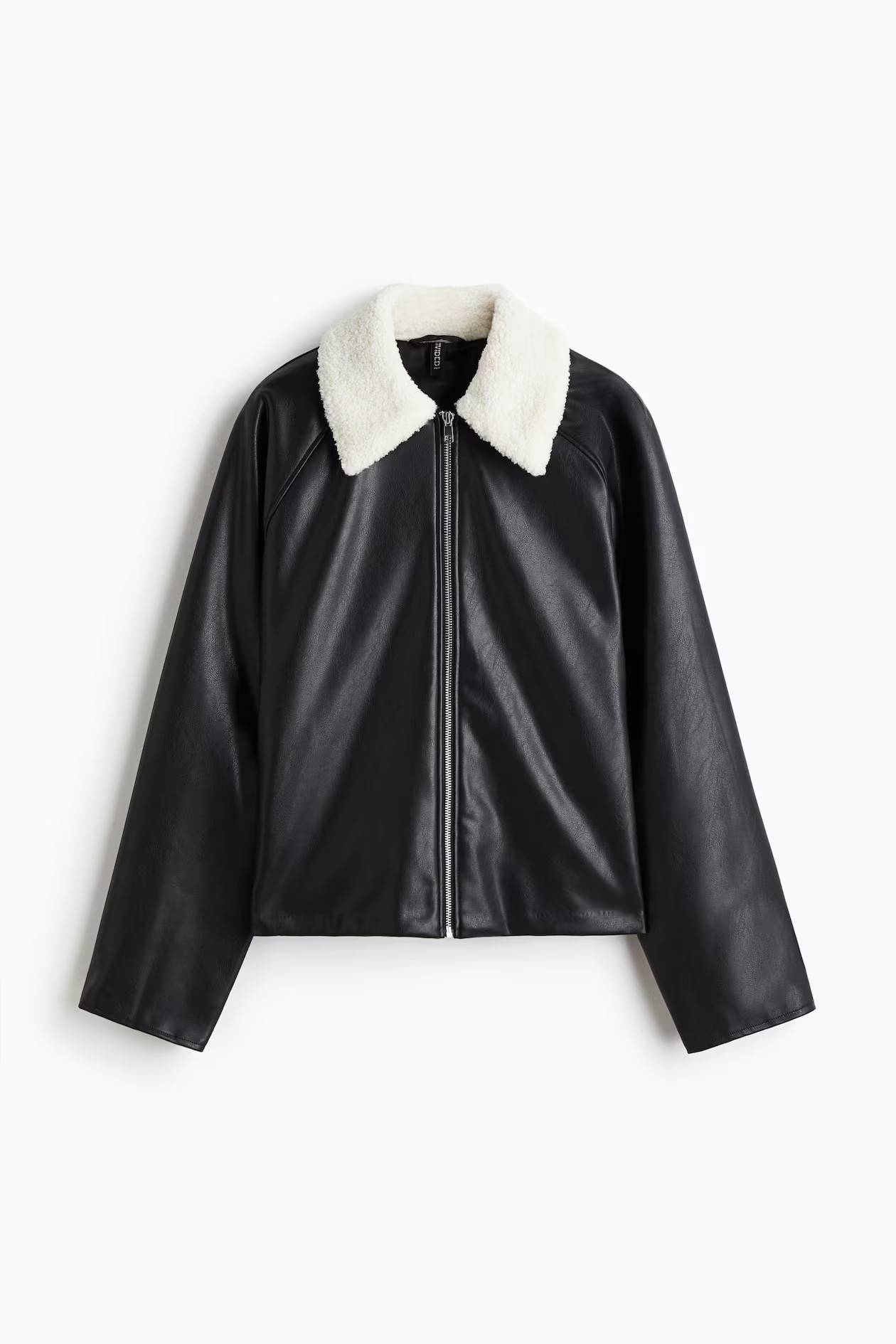Jacket with Teddy Fleece Collar | H&M (US + CA)