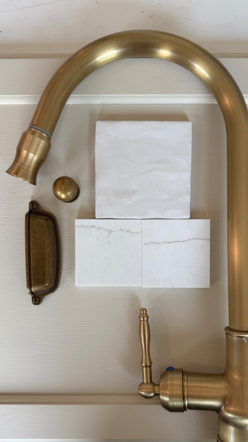 Kitchen details — faucet from Etsy and hardware from Amazon!! Paint will be natural linen by Benjamin Moore 

#LTKHome