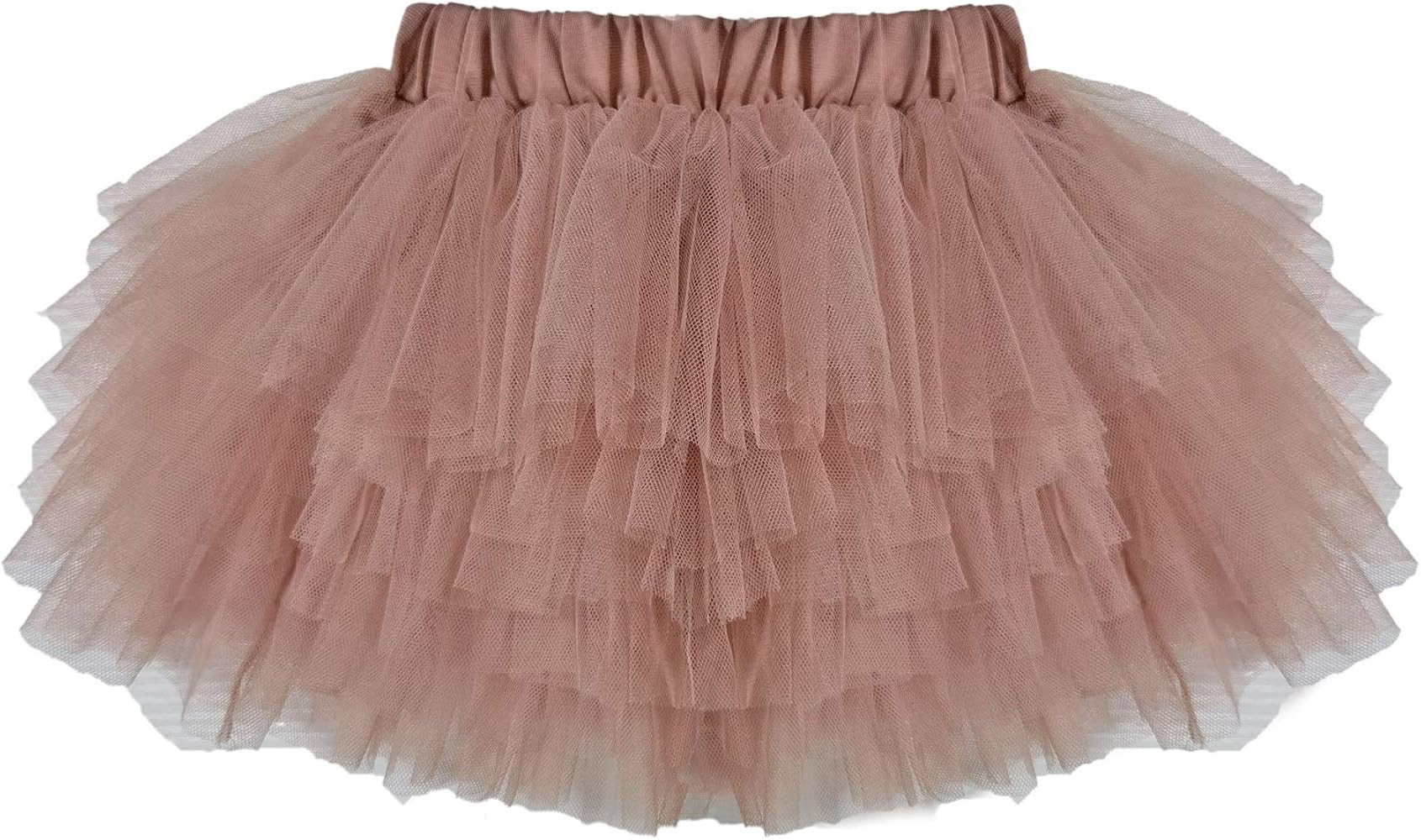 Colorful Childhood Baby Girls' Tutu Skirt Toddler 6 Layered Tulle Tutus 1-8T | Amazon (US)
