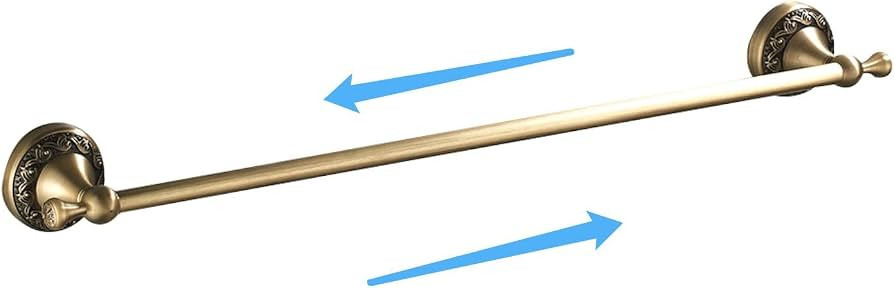 Leyden Antique Towel Bar,Adjustable Towel Holder Rod Brass Bathroom Accessories Expandable 15.2 t... | Amazon (US)