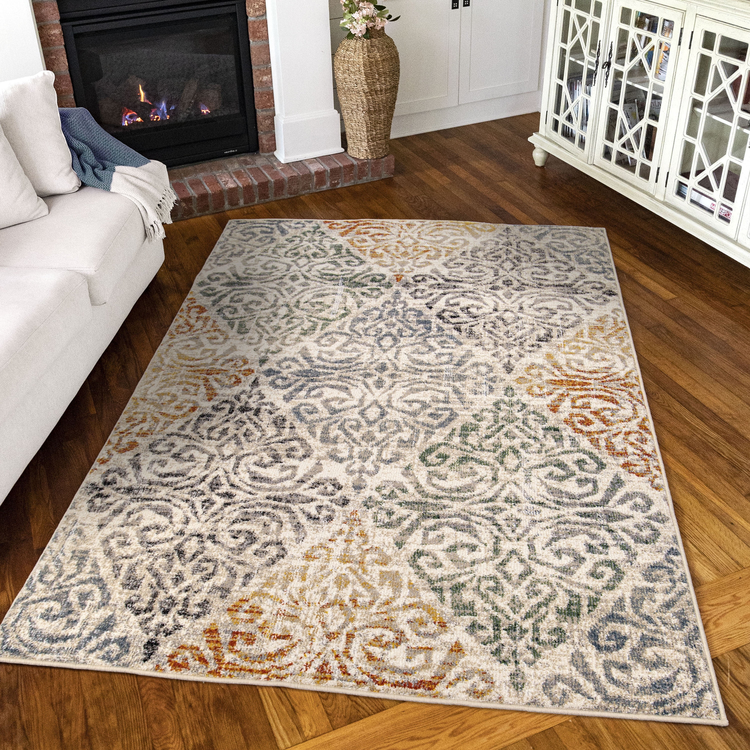 Simply Southern Cottage Belhaven, Multi, Area Rug, 9' x 12' - Walmart.com | Walmart (US)