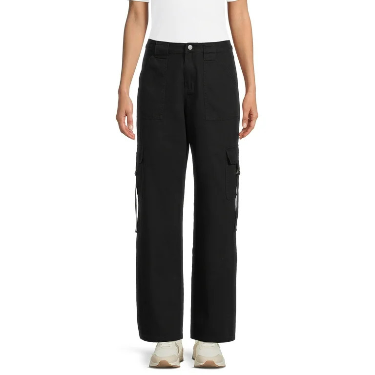 Tinseltown Juniors' Twill Cargo Pants, 32" Inseam, Sizes XS-XXXL | Walmart (US)