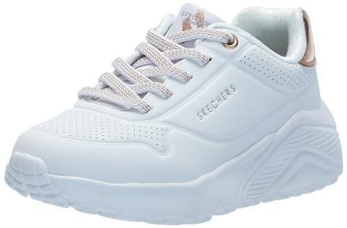 Skechers Girls UNO LITE Sneaker, White, 2.5 Little Kid | Amazon (US)