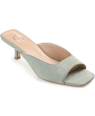 Women's Larna Square Toe Slip On Kitten Heels | Macy's