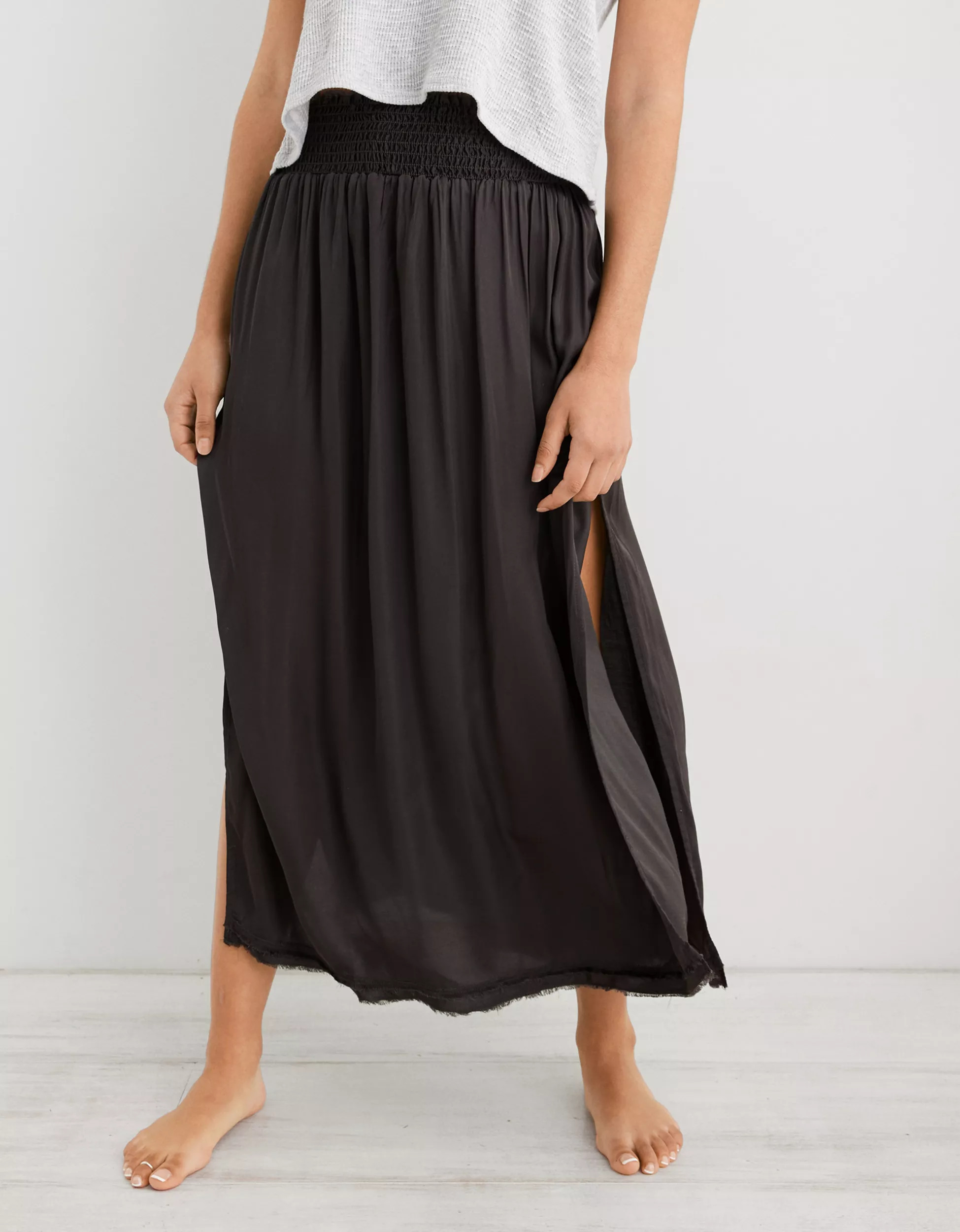 Aerie Shine Midi Skirt | Aerie