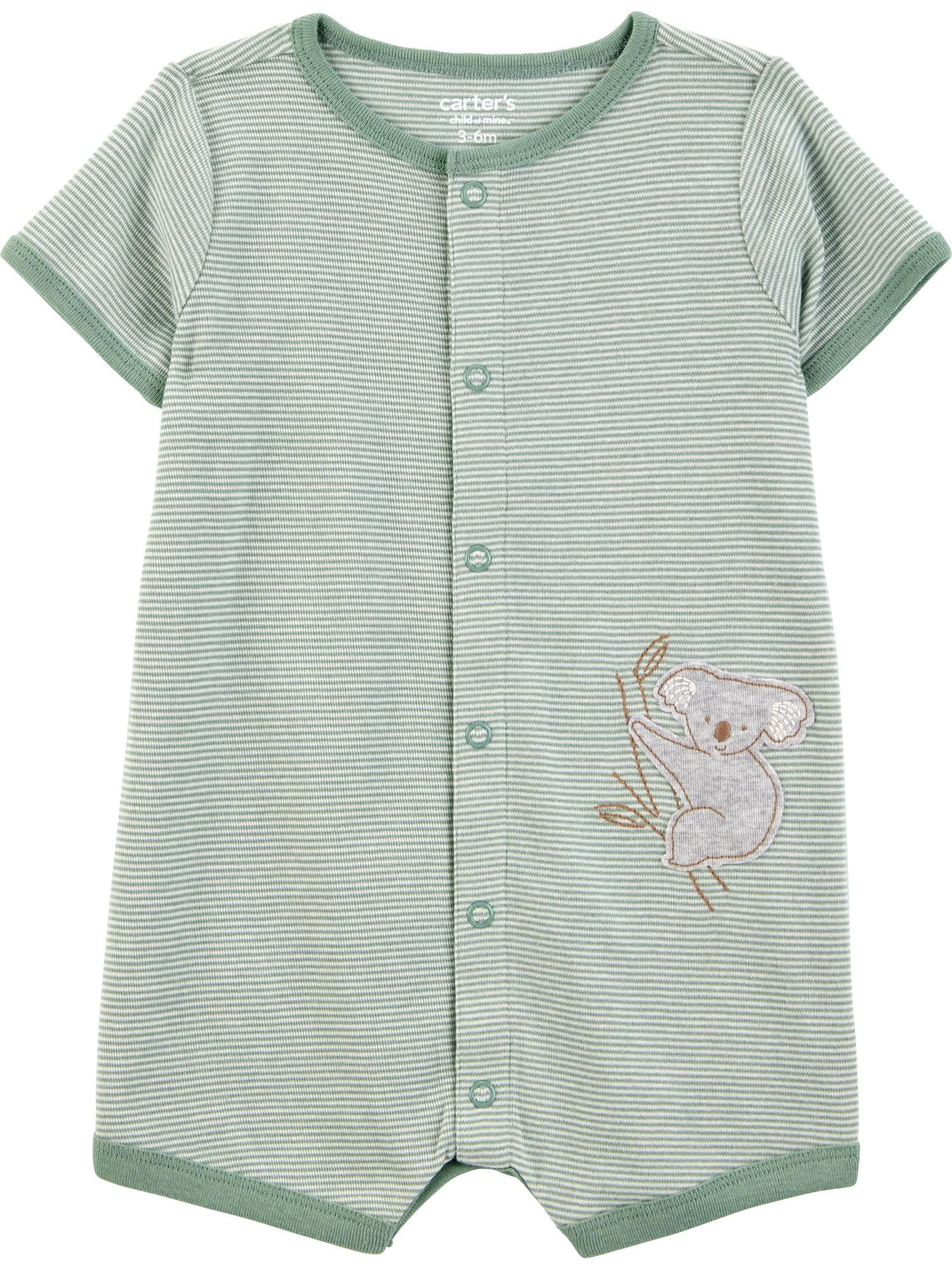 Carter's Child of Mine Baby Boy Romper, One-Piece, Sizes 0/3-24 Months | Walmart (US)