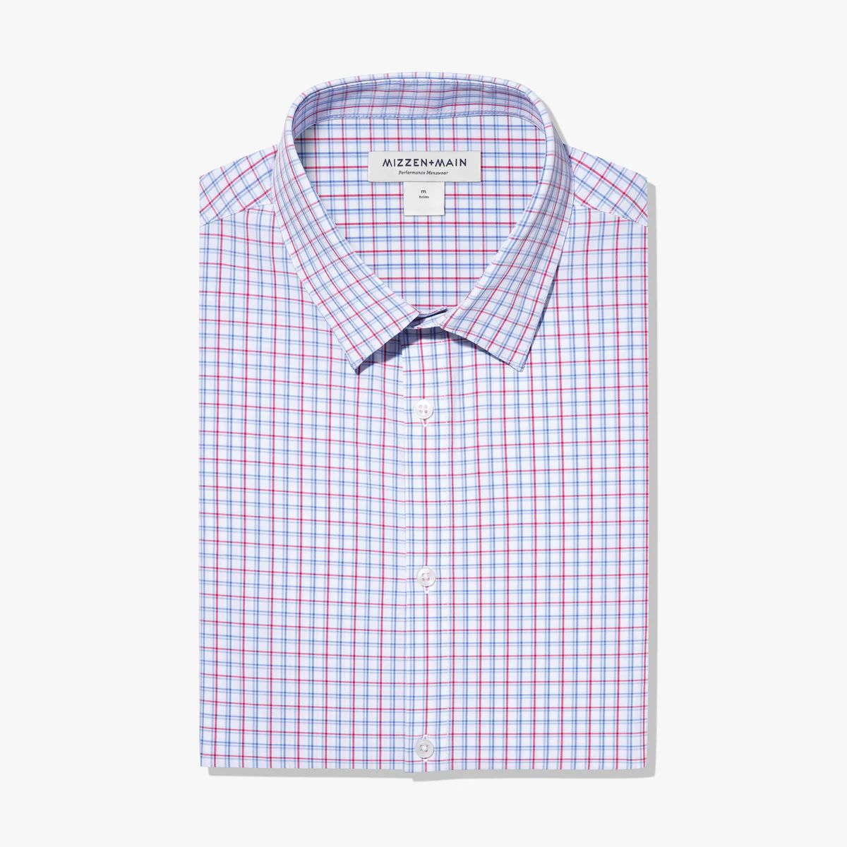 Leeward Dress Shirt - Red Blue Check - Mizzen+Main | Mizzen + Main