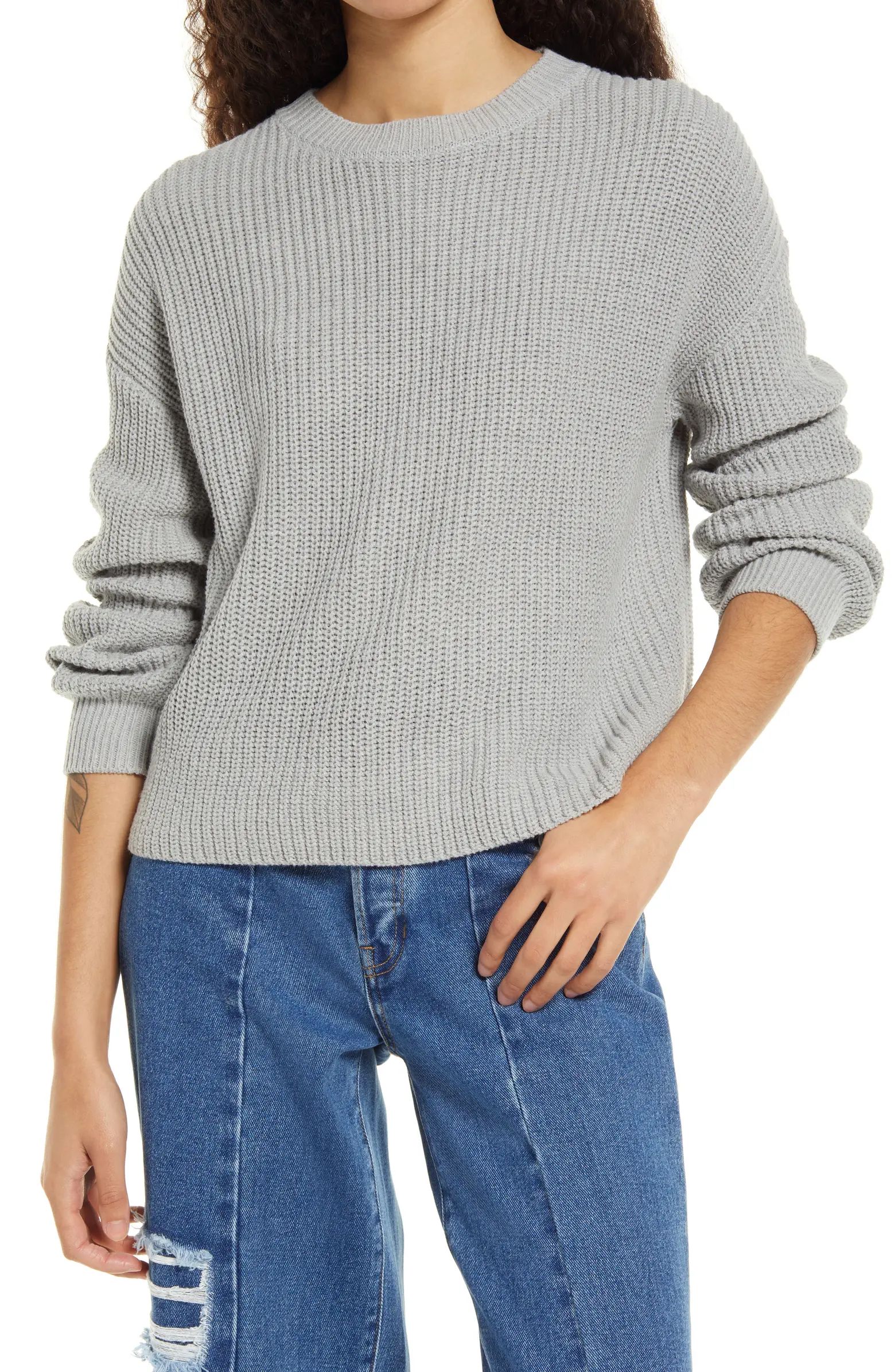 Cleo Crop Crewneck Sweater | Nordstrom