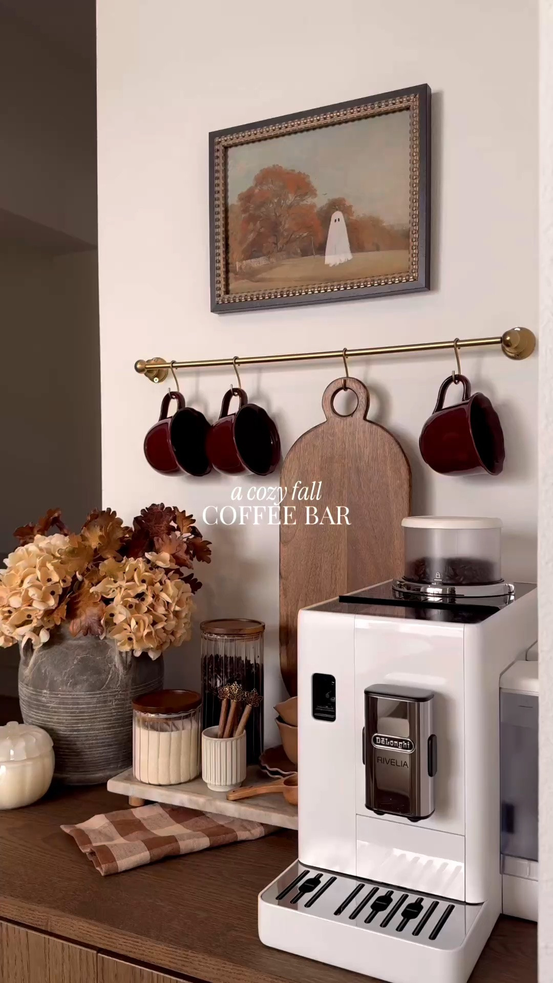 Fall coffee bar season ☕️🍂🤎 I was so excited to share mine this year because I changed up the setup and I’m loving how it came together so far!

Comment COFFEE and I’ll message you the links to everything I can. The spoons are old from Hobby Lobby, and the art is a recent HomeGoods find. 🥰

#fallcoffeebar #coffeebardecor #fallkitchen #cozyhome #homeinspo

#LTKHome #LTKSeasonal