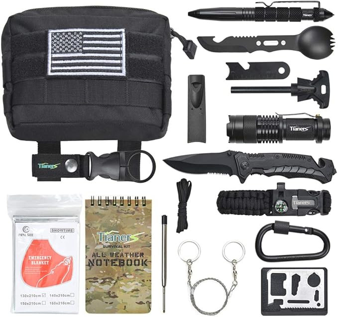 Gifts for Men Husband Dad Friend, Emergency Survival Kit 16 in 1, Upgrade Compact Survival Gear, ... | Amazon (US)