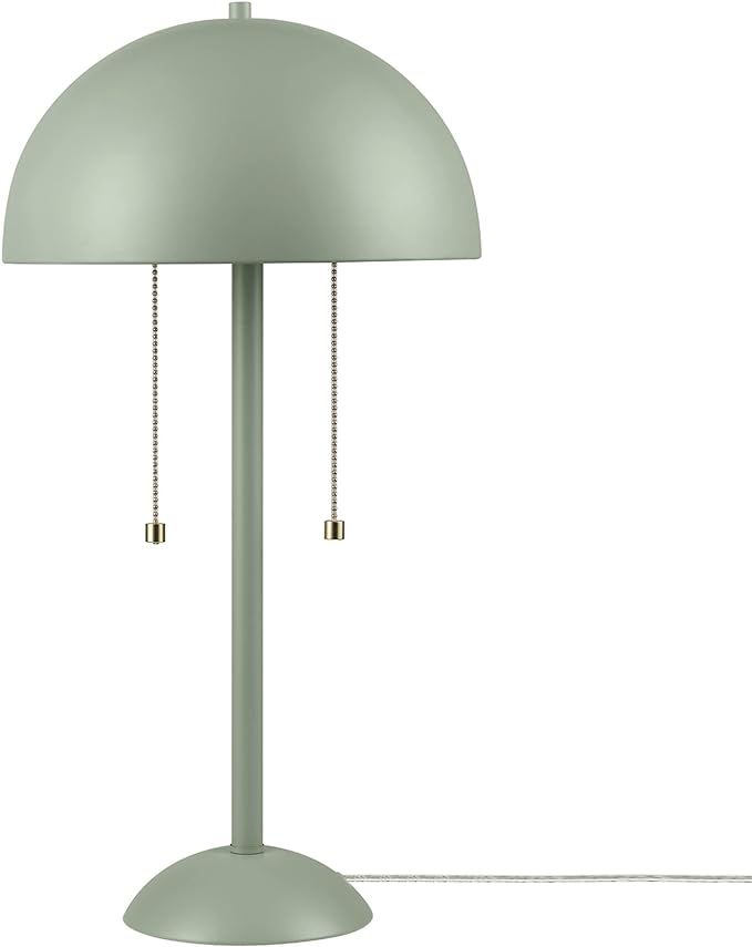 Novogratz x Globe Electric 65850 Haydel 21" 2-Light Table Lamp, Sage Green, Double On/Off Pull Ch... | Amazon (US)