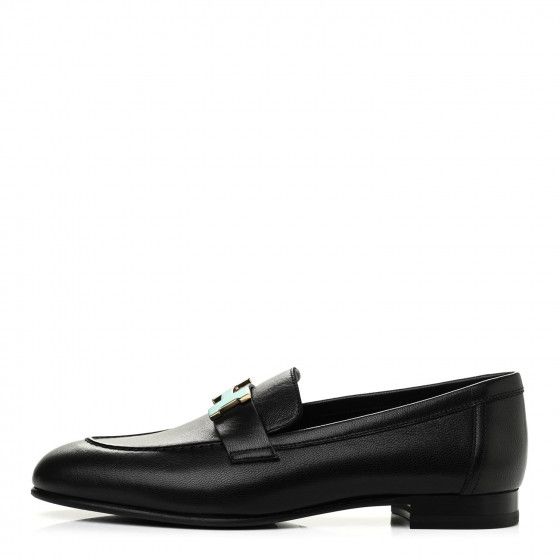 HERMES

Goatskin Womens Paris Loafers 37 Black | Fashionphile