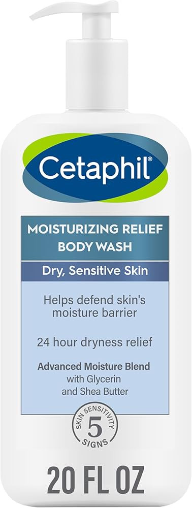 Cetaphil Body Wash, Moisturizing Relief Body Wash for Sensitive Skin, Creamy Rich Formula Gently ... | Amazon (US)