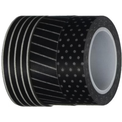 Wrapables Black & White II Japanese Washi Masking Tape (Set of 3) | Target