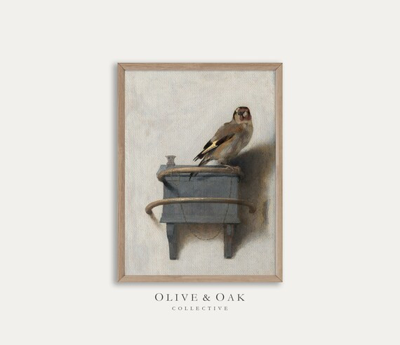 Vintage Bird Painting / Moody Still Life Oil Painting / | Etsy | Etsy (US)