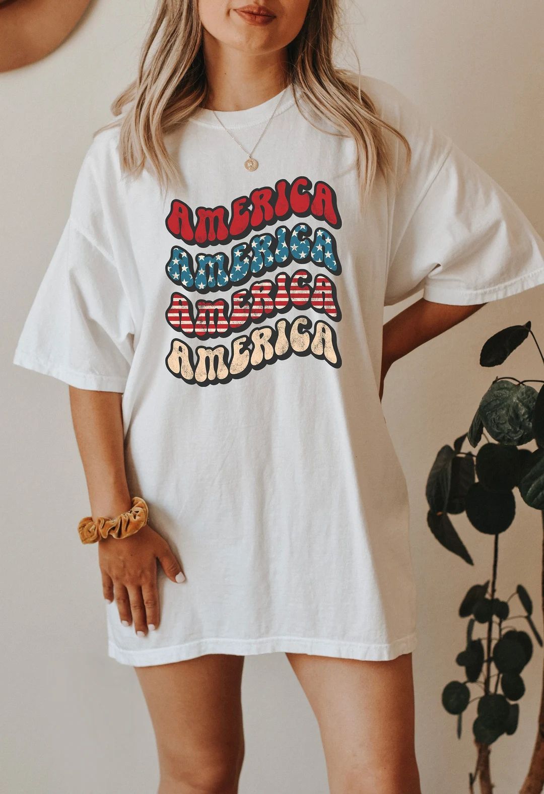 Retro America Font USA shirt,4th of July tee, Retro funny fourth shirt, Womens 4th of July Tee, A... | Etsy (US)