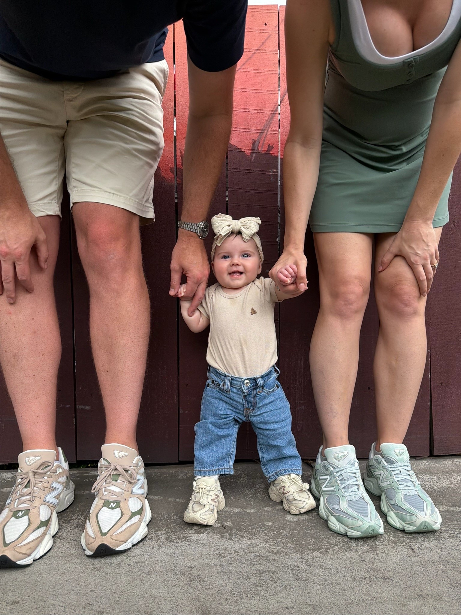 New balance sneakers for the whole fam!! Also linking baby girls outfit