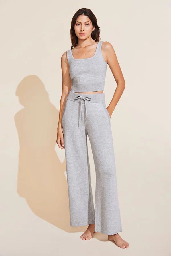 Recycled Sweater Cropped Tank - Heather Grey | Eberjey