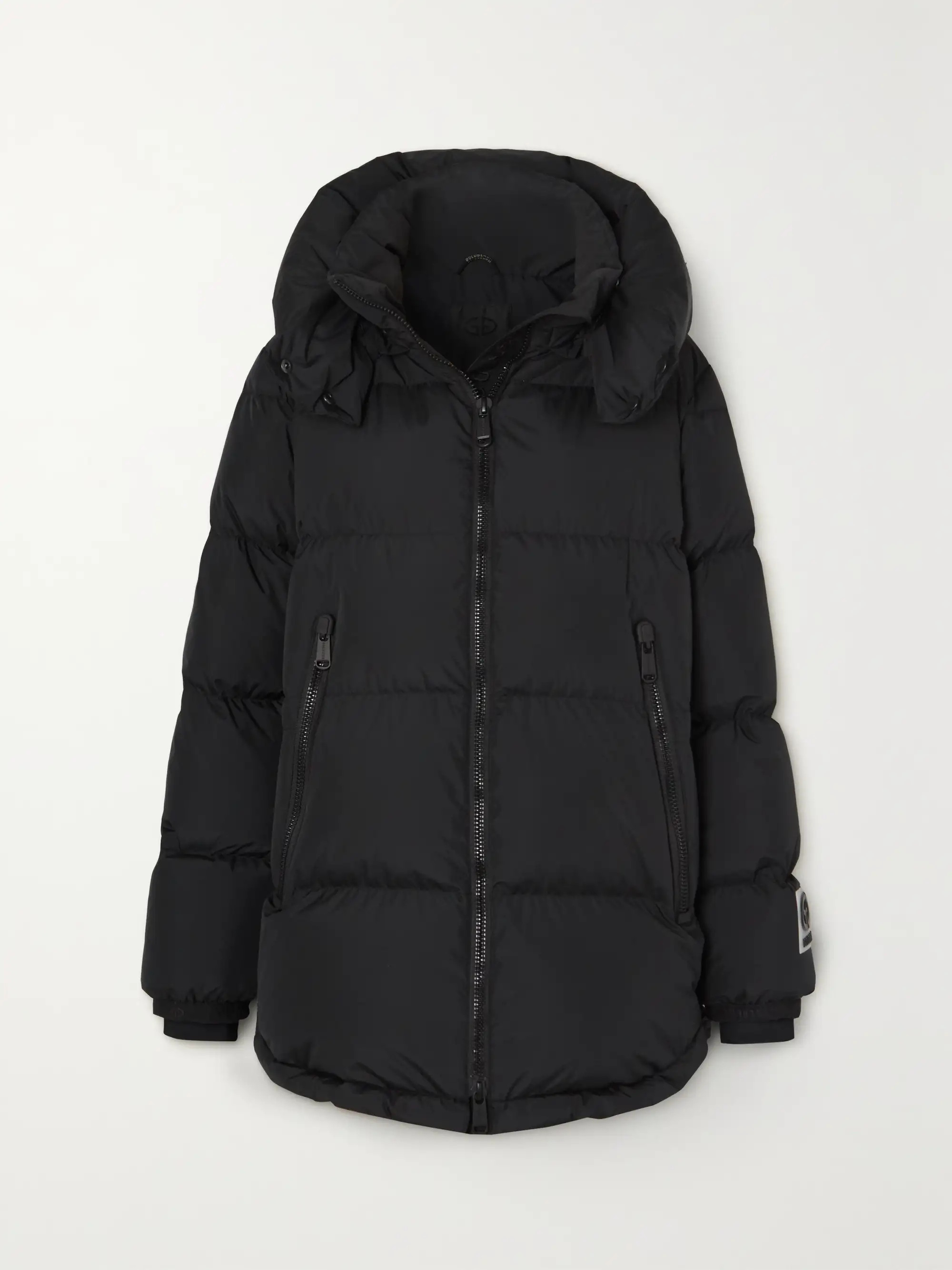 Schwarz Sienna gesteppte Oversized-Skijacke mit recycelten Fasern und Daunenfüllung | GOLDBERGH ... | NET-A-PORTER (UK & EU)