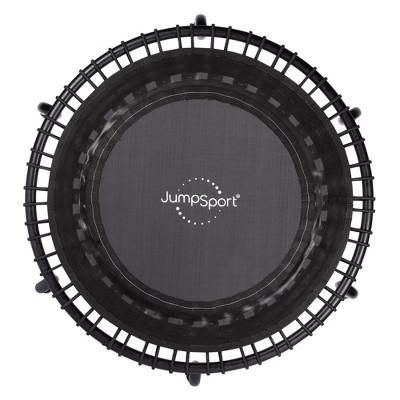 JumpSport 350 Indoor Portable Lightweight Safe Stable Heavy Duty 39-Inch Fitness Trampoline with Workout DVD, Black with White Frame | Target