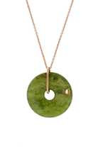 Mini Donut 18K Rose Gold Jade Necklace | Moda Operandi (Global)