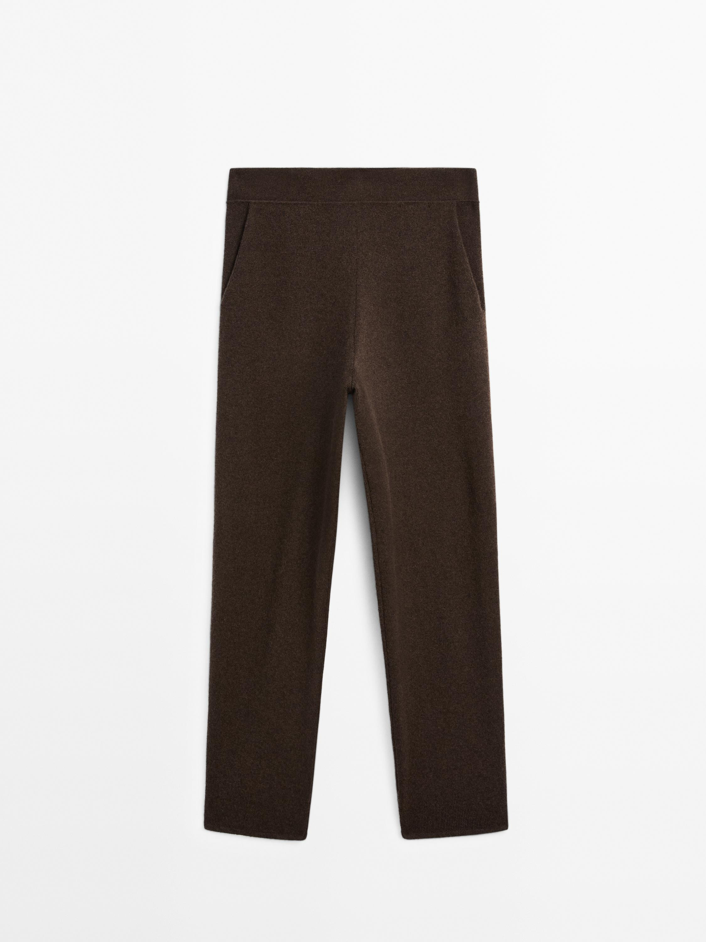 Pantalón balloon 100% cashmere | Massimo Dutti US