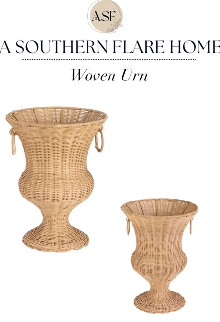 Woven vase,urn, home Decor
LTK home

#LTKstyletip #LTKover40 #LTKhome