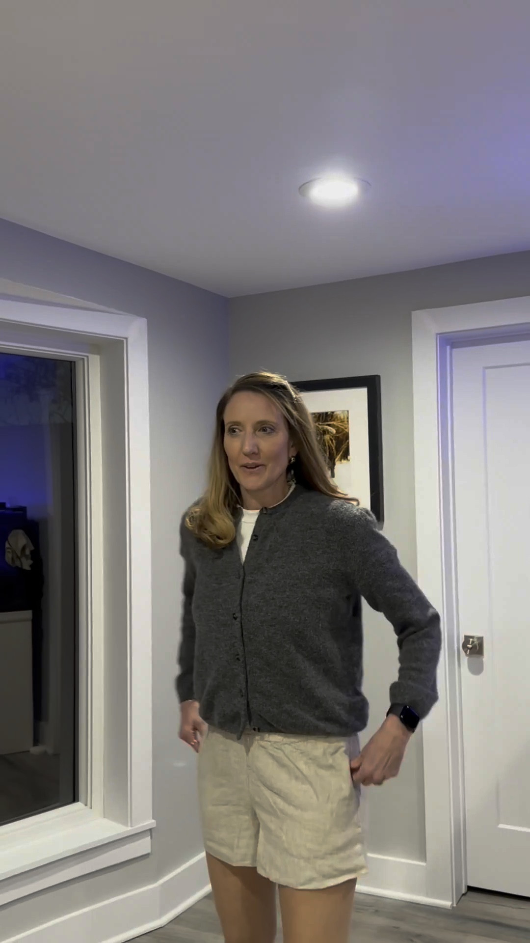 Meet the piece that officially works with everything in my closet! 🧶✨ This charcoal grey cardigan is the ultimate layer, whether I'm pairing it with breezy linen or adding some grit with denim jorts and black boots. There is nothing more unsettling for others than a woman who is comfortable in her own skin—and a versatile knit like this makes getting dressed the easiest part of my day! Grab my favorite layering essentials on my LTK! 🛍️ #CardiganStyle #GreyKnit #TransitionalOOTD #WardrobeStaples

This charcoal grey cardigan is a true wardrobe chameleon, offering endless versatility whether you're layering it over a summer staple or pairing it with structured denim. Its neutral tone and soft knit texture make it an essential piece for building cohesive, effortless looks year-round.

The Grey Cardigan: Three Ways to Style
• Casual & Edgy: Layer the cardigan over a crisp white tee and light-wash denim jorts for a relaxed daytime look. Grounding the outfit with tall black boots adds an unexpected edge that keeps the ensemble feeling modern and fresh.
• Soft & Breezy: For a lighter aesthetic, pair the knit with natural linen shorts. The contrast between the cozy charcoal wool and the breathable linen creates a tactile, elevated vibe perfect for a transitional afternoon.
• Defined & Polished: Using a black leather belt with a statement gold buckle to cinch the cardigan at the waist instantly transforms the silhouette from slouchy to sophisticated.

charcoal grey cardigan, oversized knit sweater, white crewneck tee, light wash denim jorts, tall black leather boots, linen lounge shorts, neutral layering pieces, transitional seasonal style, gold buckle leather belt, LTKstyle

#LTKOver40 #LTKSeasonal #LTKootd