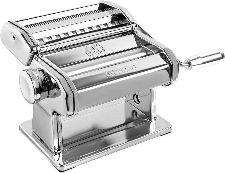 Marcato Made in Italy Atlas 150 Design Manual Pasta Maker Machine, Chrome Steel. Makes Lasagna, F... | Amazon (US)