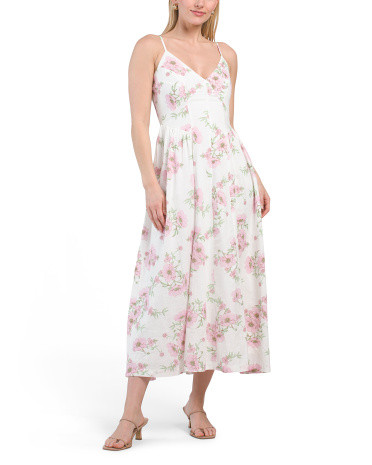 Sleeveless Pleated Waist Maxi Dress | TJ Maxx