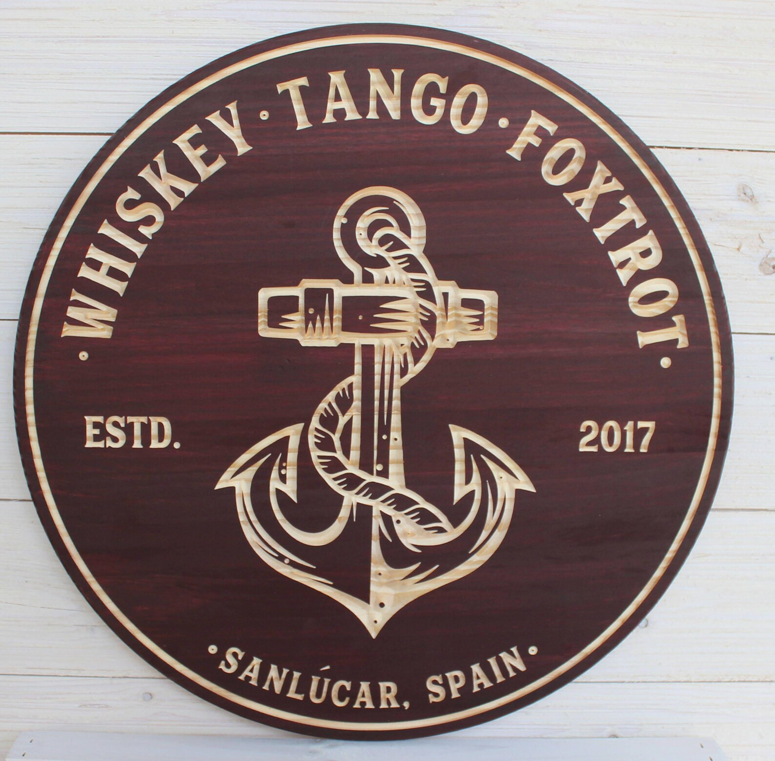 Nautical Anchor Personalized Sign, Wood Signs, US Navy Sign, Anchor Signs, Personalized Signs, Na... | Etsy (US)