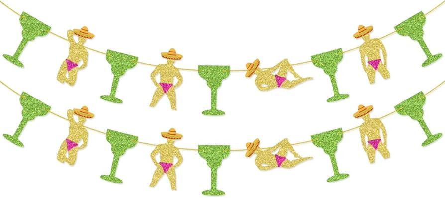 Margarita Bachelorette Party Garland Banner for Margs & Matrimony Bachelorette Party Mexican Fies... | Amazon (US)