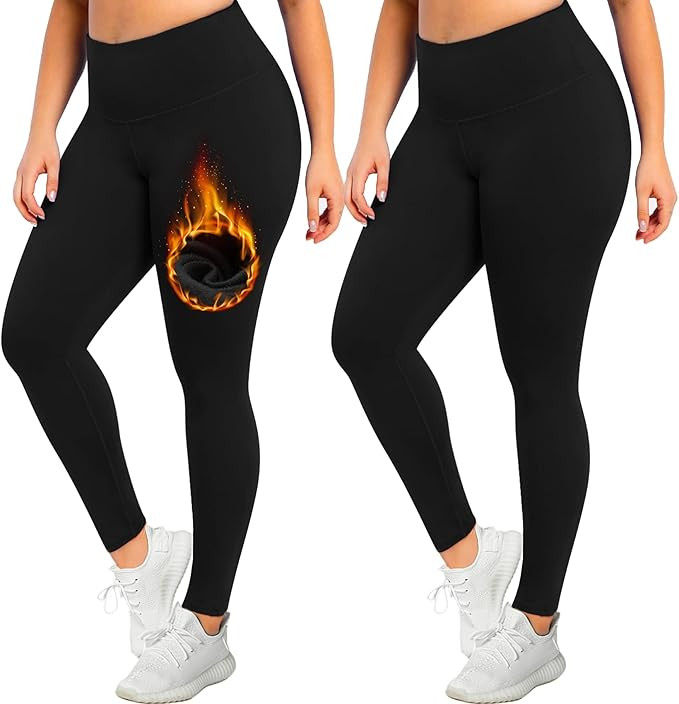 MOREFEEL Plus Size Leggings for Women-Stretchy X-Large-4X Tummy Control High Waist Spandex Workou... | Amazon (US)