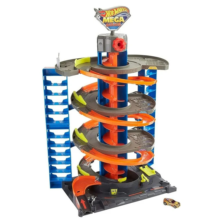Hot Wheels City Mega Garage Playset with Storage for Over 60 Cars, Ages 4+ | Walmart (US)