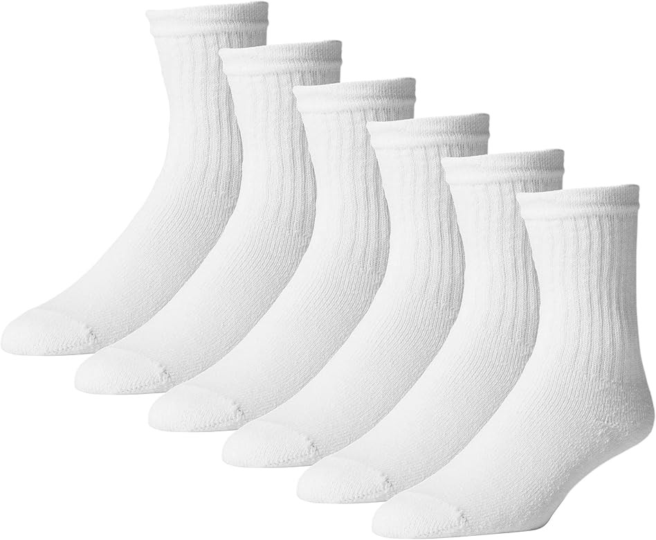 American Made by Sole Pleasers 12-Pack Unisex Everyday Cotton Crew Socks - Size 9-11 | Amazon (US)