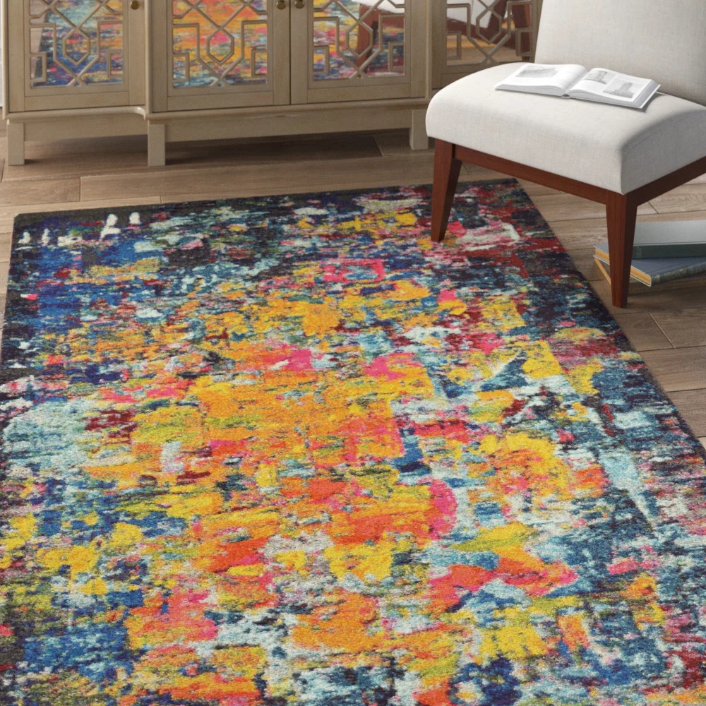 Rizer Abstract Indoor Rug | Wayfair North America