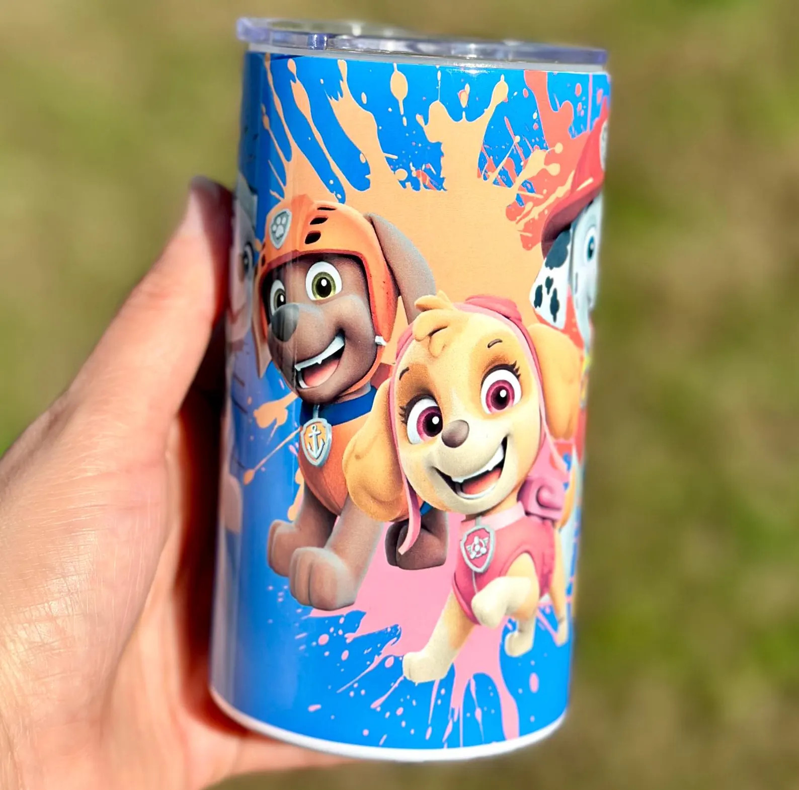 paw, paw cup, paw tumbler, kids tumbler, kids cup, vaso para niños, vaso de 12oz, skye, Marshall... | Etsy (US)