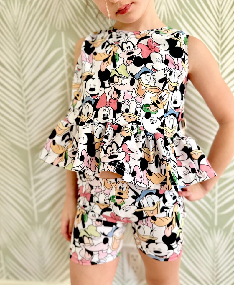 Girls Fab Five Tank, Kids Baby Mickey Friends Tee, Disney Vacation Tee for Kids, Disney Trip T-sh... | Etsy (US)