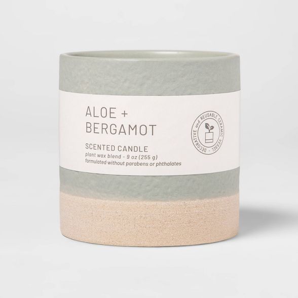 Wellness Ceramic Aloe and Bergamot Candle - Project 62™ | Target