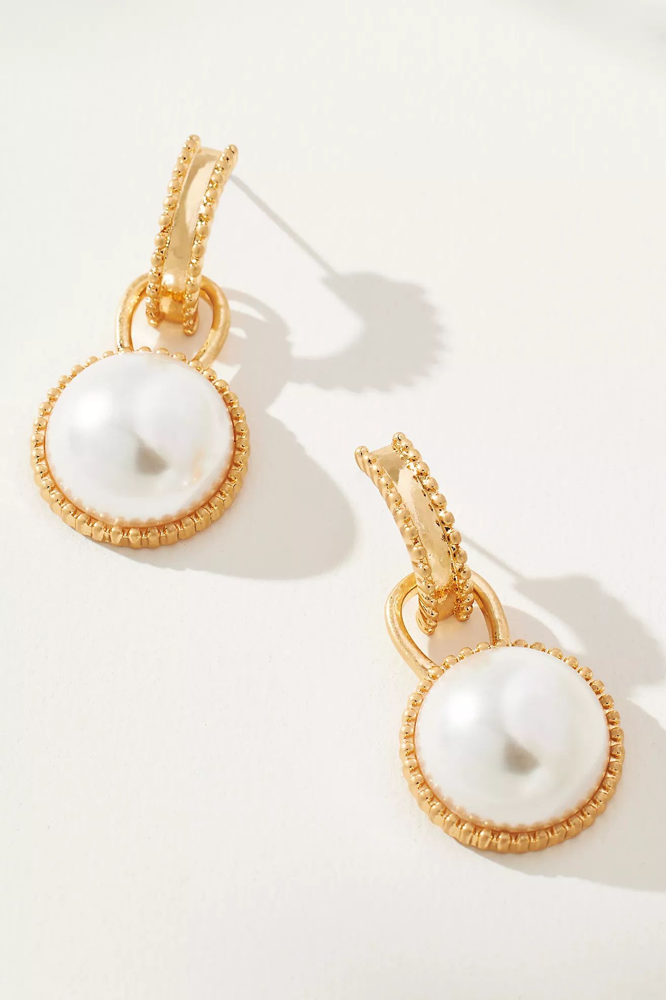 Pearl Latch Drop Earrings | Anthropologie (US)