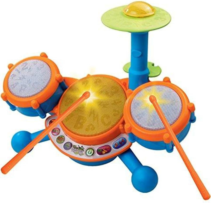 Visit the VTech Store
4.6 4.6 out of 5 stars (42,472)
VTech KidiBeats Kids Drum Set, Orange
Amazon's
Choice
 
 
 
 
 
 
VTech KidiBeats Drum Set (Frustration Free Packaging) VTech - Domestic
-0:42
     
 
 
Color: Orange
 

Orange
 

Pink
Style: Standard Packaging
 
Frustration Free Packaging
$14.99 with 32 percent savings$14.99
$21.99$21.99
In Stock
 
Standard Packaging
11 options from $9.80
No featured offers available
Learn more
Delivering to St. George 84790 - Update location
11 options from $9.80$9.80
Add to List
Add to Registry & Gifting
 | Amazon (US)